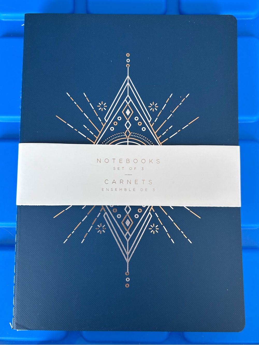 Indigo Set of 3 Notebooks Set - 40 pages per Notebook - 7” x 10”